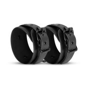 Faux Leather Handcuffs - Black - Image 7