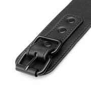 Faux Leather Handcuffs - Black - Image 8