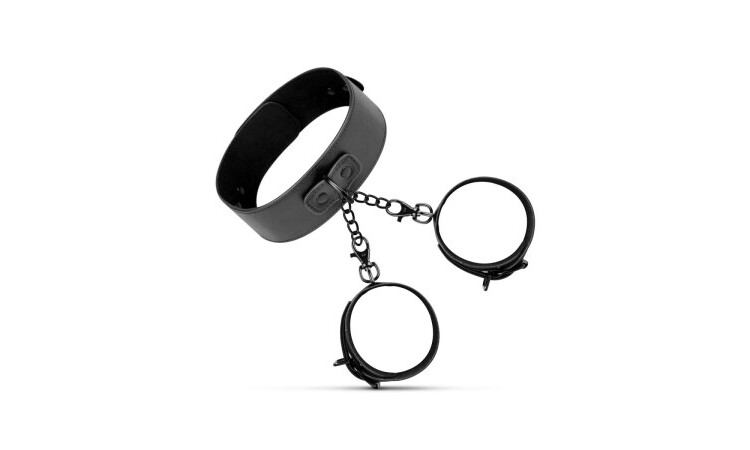 Collar & Wrist Cuffs - Black - Image 6