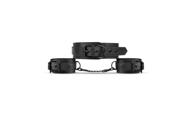 Collar & Wrist Cuffs - Black - Image 7