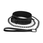 Faux Leather Collar & Chain - Image 4