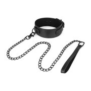 Faux Leather Collar & Chain - Image 6
