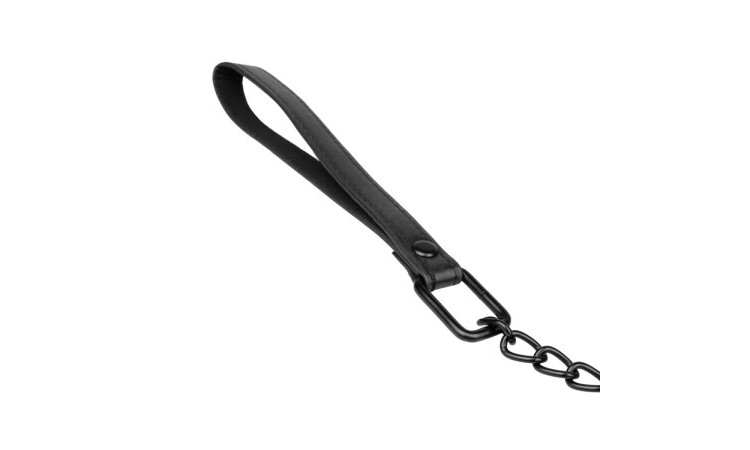 Faux Leather Collar & Chain - Image 9