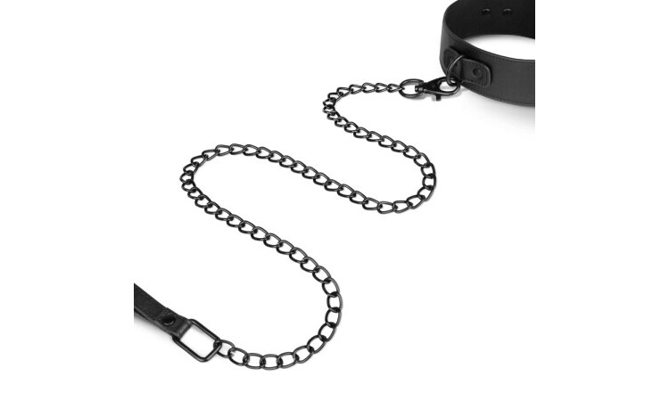 Faux Leather Collar & Chain - Image 10