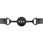 Breathable Silicone Ball Gag - Black - Image 6