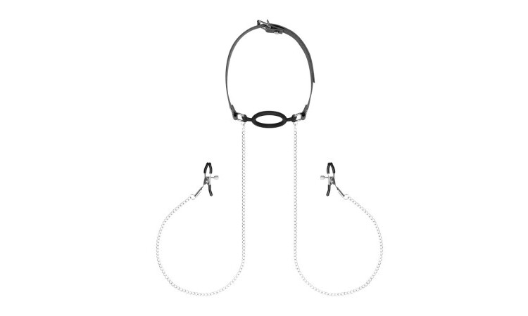 Nipple Clamps & Silicone Gag Ring - Image 3
