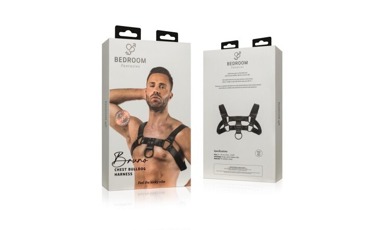 Bruno Bondage Harness - Black - Image 3