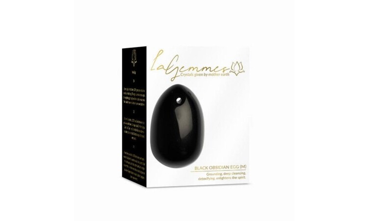Yoni Egg - Size M - Black Obsidian - Image 4