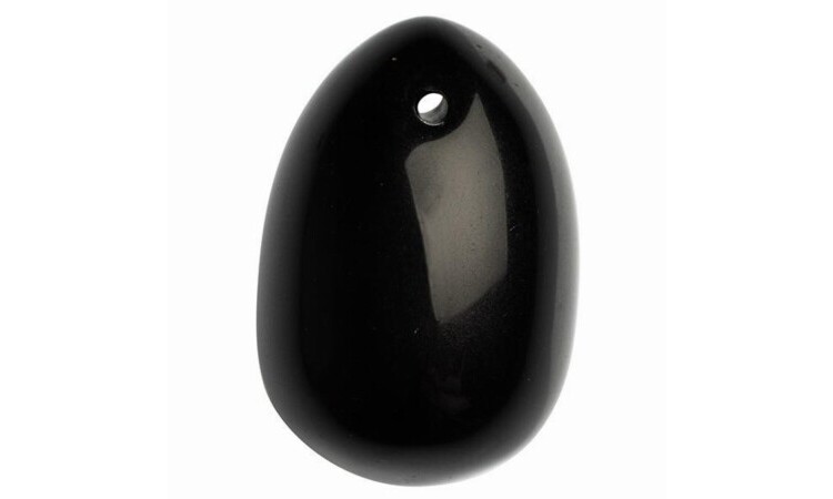 Yoni Egg - Size M - Black Obsidian - Image 1