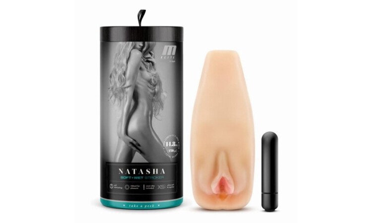 M Elite - Soft and Wet Natasha Masturbator - Beige - Image 3