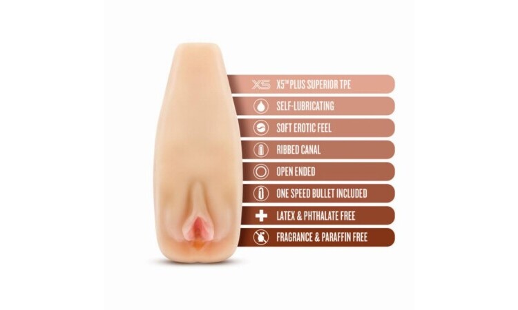 M Elite - Soft and Wet Natasha Masturbator - Beige - Image 4