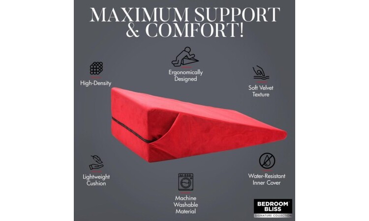 Large Love Cushion - Red - Image 4