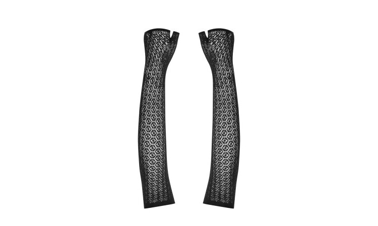 A772 Lace Gloves - Black - Image 3