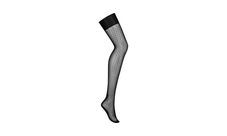 S824 Garter Stockings - Black - Image 3