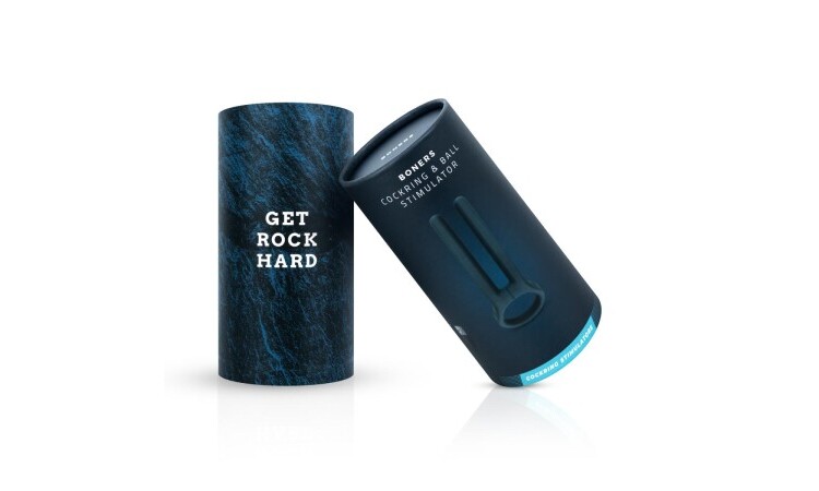Boners Cockring & Ball Stimulator - Blue - Image 2