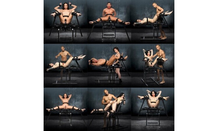 Stretching Bondage Chair - Black - Image 13