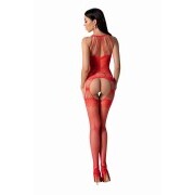 Passion - BS095 Sensual Catsuit - Red - Image 2