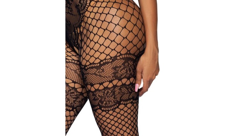 All About You Catsuit w/ Open Crotch - Black - Image 9