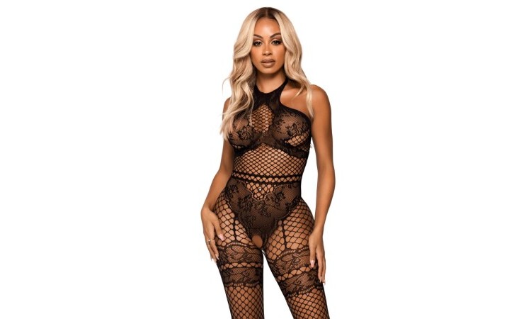 All About You Catsuit w/ Open Crotch - Black - Image 2