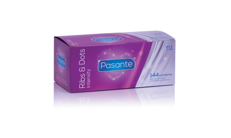 Pasante Ribs & Dots Intensity condoms 144pcs - Image 1