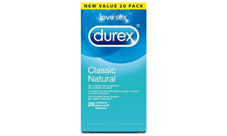 Durex Condoms Classic Natural - 20 pcs - Image 1