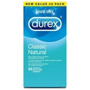 Durex Condoms Classic Natural - 20 pcs - Image 1