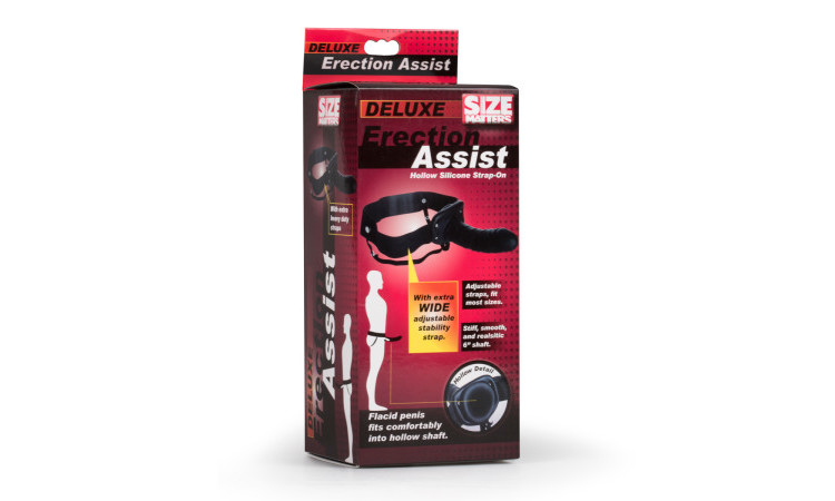 Size Matters Erection Assist Hollow Silicone Strap On - Image 7