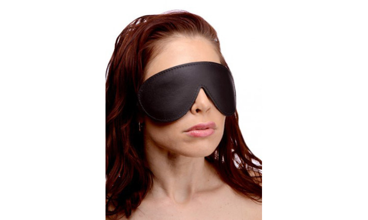 Strict Leather Padded Blindfold - Image 2