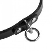 Unisex Leather Choker with O-Ring - Image 3