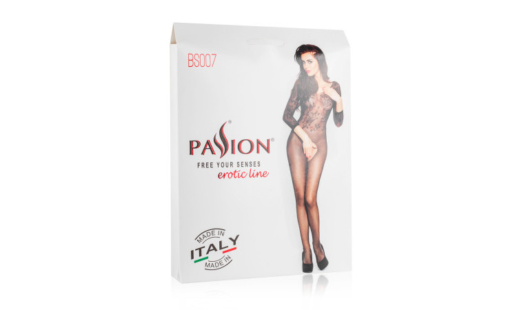 White Mesh Bodystocking With Open Crotch - Image 2