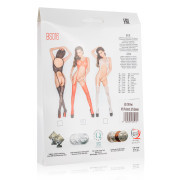 Red Bodystocking With Long Garter Straps - Image 3