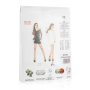 White Mini Dress With Mesh Sleeves - Image 3