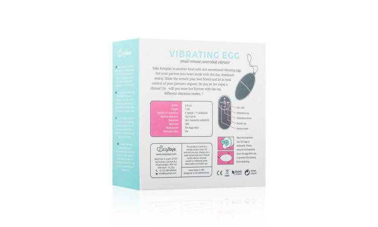 Easytoys Remote Control Vibrating Egg - Pink - Image 7