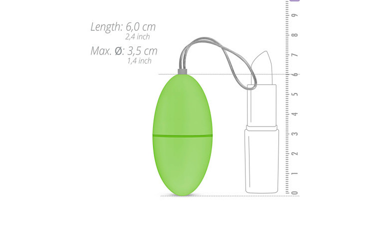 Easytoys Remote Control Vibrating Egg - Green - Image 5
