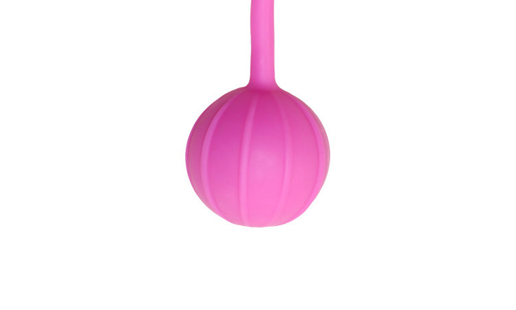 Easytoys Vertical Ribbed Geisha Balls - Pink - Image 3