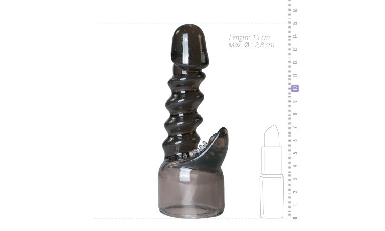 Easytoys Spiral Wand Attachment - Black - Image 4