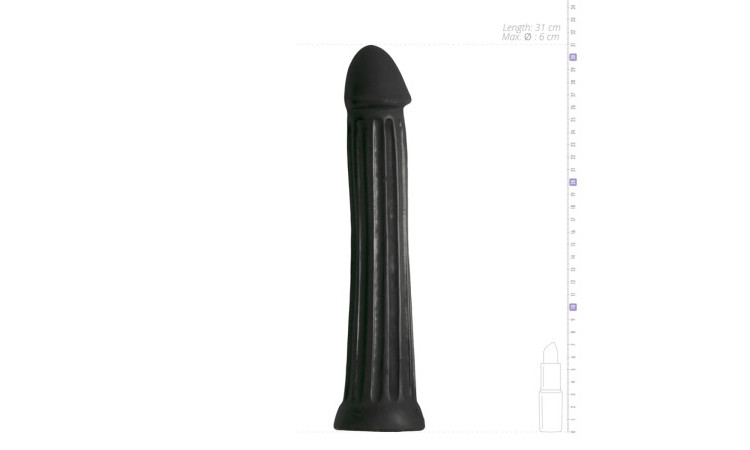 XXL Dildo 31.5 cm - Black - Image 4
