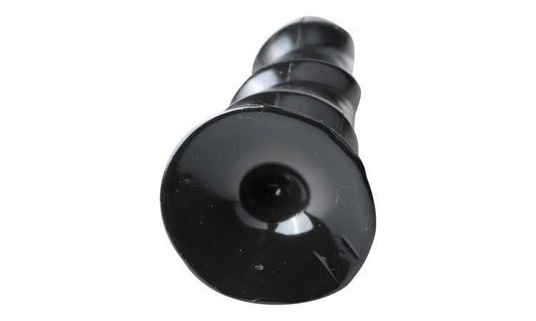 Black Anal Dildo With Ridges