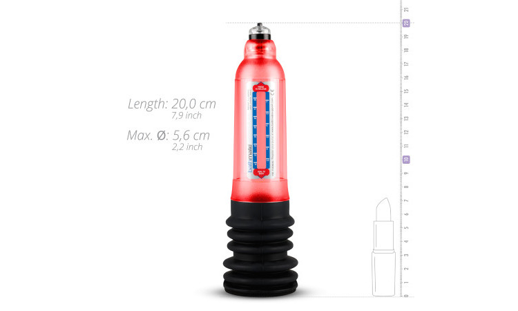 Bathmate Hydro 7 Penis Pump - Red - Image 4