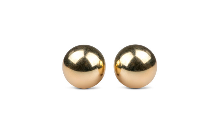 Gold ben wa balls - 25mm - Image 1