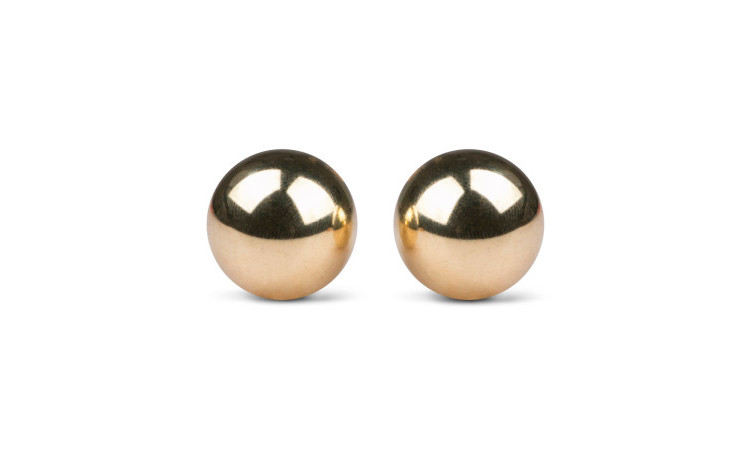 Gold ben wa balls - 22mm - Image 1