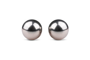 Silver ben wa balls - 19mm