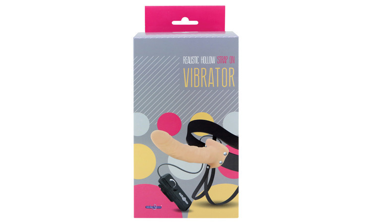 Realistic Hollow Strap On Vibrator - Image 2