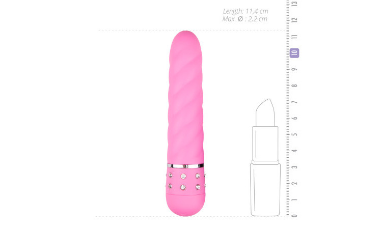 Love Diamond Vibrator Pink - Image 4