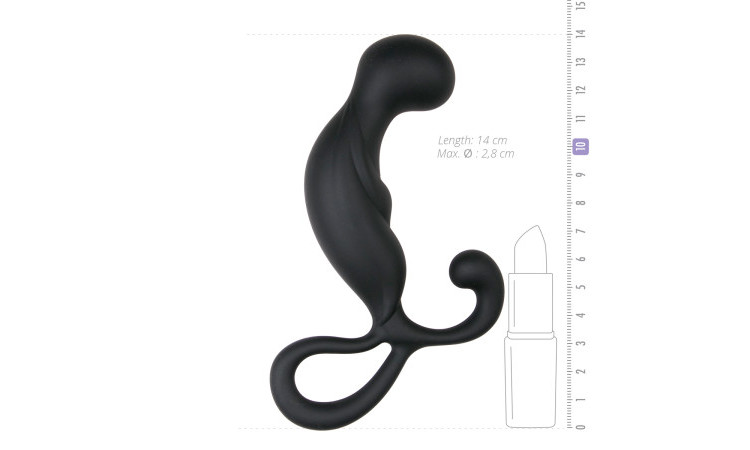 Curved Prostate Massager - Black - Image 5