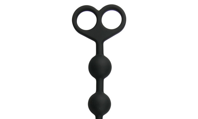 Long Anal Beads Black - Image 4