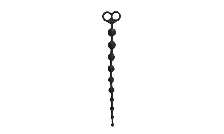 Long Anal Beads Black - Image 1