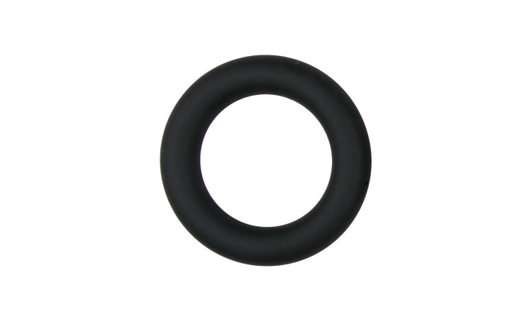 Silicone Cock Ring Black small - Image 1