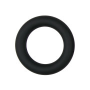 Silicone Cock Ring Black small - Image 1