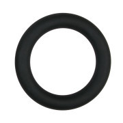Silicone Cock Ring Black large - Image 1